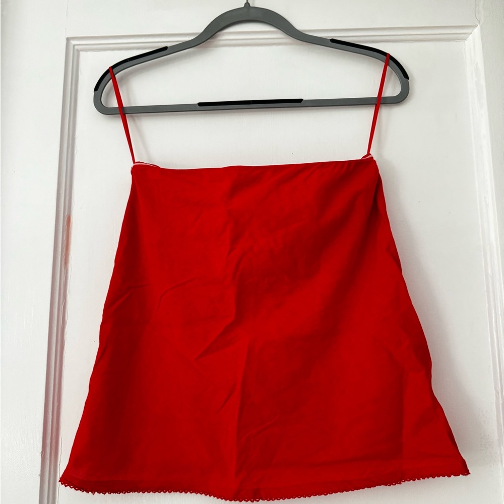Beach Riot Celeste Sleeveless Top in Red